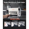 image:imageVEVOR Manual Wire Stripper Machine 006118 in Copper Cable Stripper Tool Hand Crank or Drill Powered Modes HeavyDuty Q235 Frame Wire Stripping Machine Easy to Use for Scrap Copper Recycling370W Automatic or Hand Crank