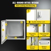 image:imageVEVOR NEMA Steel Enclosure 20 x 12 x 10 NEMA 4X Steel Electrical Box IP66 Waterproof amp Dustproof OutdoorIndoor Electrical Junction Box with Mounting Plate24 x 24 x 8