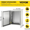 image:imageVEVOR NEMA Steel Enclosure 20 x 12 x 10 NEMA 4X Steel Electrical Box IP66 Waterproof amp Dustproof OutdoorIndoor Electrical Junction Box with Mounting Plate16 x 12 x 8