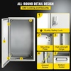 image:imageVEVOR NEMA Steel Enclosure 20 x 12 x 10 NEMA 4X Steel Electrical Box IP66 Waterproof amp Dustproof OutdoorIndoor Electrical Junction Box with Mounting Plate20 x 12 x 10
