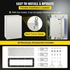 image:imageVEVOR NEMA Steel Enclosure 20 x 12 x 10 NEMA 4X Steel Electrical Box IP66 Waterproof amp Dustproof OutdoorIndoor Electrical Junction Box with Mounting Plate24 x 16 x 10