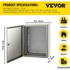 image:imageVEVOR NEMA Steel Enclosure 20 x 12 x 10 NEMA 4X Steel Electrical Box IP66 Waterproof amp Dustproof OutdoorIndoor Electrical Junction Box with Mounting Plate20 x 16 x 8