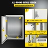 image:imageVEVOR NEMA Steel Enclosure 20 x 12 x 10 NEMA 4X Steel Electrical Box IP66 Waterproof amp Dustproof OutdoorIndoor Electrical Junction Box with Mounting Plate16 x 12 x 6