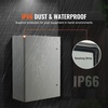 image:imageVEVOR NEMA Steel Enclosure 20 x 12 x 10 NEMA 4X Steel Electrical Box IP66 Waterproof amp Dustproof OutdoorIndoor Electrical Junction Box with Mounting Plate28 x 20 x 10