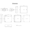 image:imageVEVOR NEMA Steel Enclosure 20 x 12 x 10 NEMA 4X Steel Electrical Box IP66 Waterproof amp Dustproof OutdoorIndoor Electrical Junction Box with Mounting Plate20 x 20 x 6