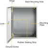 image:imageVEVOR NEMA Steel Enclosure 20 x 12 x 10 NEMA 4X Steel Electrical Box IP66 Waterproof amp Dustproof OutdoorIndoor Electrical Junction Box with Mounting Plate20 x 16 x 8