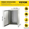 image:imageVEVOR NEMA Steel Enclosure 20 x 12 x 10 NEMA 4X Steel Electrical Box IP66 Waterproof amp Dustproof OutdoorIndoor Electrical Junction Box with Mounting Plate20 x 12 x 10