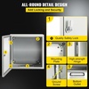 image:imageVEVOR NEMA Steel Enclosure 20 x 12 x 10 NEMA 4X Steel Electrical Box IP66 Waterproof amp Dustproof OutdoorIndoor Electrical Junction Box with Mounting Plate16 x 16 x 6