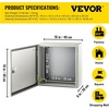 image:imageVEVOR NEMA Steel Enclosure 20 x 12 x 10 NEMA 4X Steel Electrical Box IP66 Waterproof amp Dustproof OutdoorIndoor Electrical Junction Box with Mounting Plate16 x 16 x 8