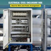 image:imageVEVOR NEMA Steel Enclosure 20 x 12 x 10 NEMA 4X Steel Electrical Box IP66 Waterproof amp Dustproof OutdoorIndoor Electrical Junction Box with Mounting Plate24 x 16 x 10