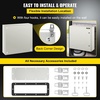 image:imageVEVOR NEMA Steel Enclosure 20 x 12 x 10 NEMA 4X Steel Electrical Box IP66 Waterproof amp Dustproof OutdoorIndoor Electrical Junction Box with Mounting Plate24 x 24 x 8