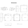 image:imageVEVOR NEMA Steel Enclosure 20 x 12 x 10 NEMA 4X Steel Electrical Box IP66 Waterproof amp Dustproof OutdoorIndoor Electrical Junction Box with Mounting Plate16 x 16 x 6