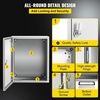 image:imageVEVOR NEMA Steel Enclosure 20 x 12 x 10 NEMA 4X Steel Electrical Box IP66 Waterproof amp Dustproof OutdoorIndoor Electrical Junction Box with Mounting Plate20 x 16 x 10