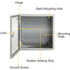 image:imageVEVOR NEMA Steel Enclosure 20 x 12 x 10 NEMA 4X Steel Electrical Box IP66 Waterproof amp Dustproof OutdoorIndoor Electrical Junction Box with Mounting Plate16 x 16 x 6