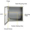 image:imageVEVOR NEMA Steel Enclosure 20 x 12 x 10 NEMA 4X Steel Electrical Box IP66 Waterproof amp Dustproof OutdoorIndoor Electrical Junction Box with Mounting Plate20 x 20 x 6