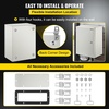 image:imageVEVOR NEMA Steel Enclosure 20 x 12 x 10 NEMA 4X Steel Electrical Box IP66 Waterproof amp Dustproof OutdoorIndoor Electrical Junction Box with Mounting Plate16 x 12 x 8