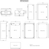 image:imageVEVOR NEMA Steel Enclosure 20 x 12 x 10 NEMA 4X Steel Electrical Box IP66 Waterproof amp Dustproof OutdoorIndoor Electrical Junction Box with Mounting Plate24 x 16 x 10