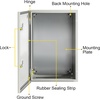 image:imageVEVOR NEMA Steel Enclosure 20 x 12 x 10 NEMA 4X Steel Electrical Box IP66 Waterproof amp Dustproof OutdoorIndoor Electrical Junction Box with Mounting Plate24 x 16 x 10