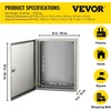 image:imageVEVOR NEMA Steel Enclosure 20 x 12 x 10 NEMA 4X Steel Electrical Box IP66 Waterproof amp Dustproof OutdoorIndoor Electrical Junction Box with Mounting Plate20 x 16 x 6
