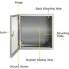 image:imageVEVOR NEMA Steel Enclosure 20 x 12 x 10 NEMA 4X Steel Electrical Box IP66 Waterproof amp Dustproof OutdoorIndoor Electrical Junction Box with Mounting Plate16 x 16 x 8