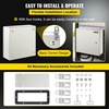 image:imageVEVOR NEMA Steel Enclosure 20 x 12 x 10 NEMA 4X Steel Electrical Box IP66 Waterproof amp Dustproof OutdoorIndoor Electrical Junction Box with Mounting Plate16 x 16 x 6