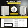 image:imageVEVOR NEMA Steel Enclosure 20 x 12 x 10 NEMA 4X Steel Electrical Box IP66 Waterproof amp Dustproof OutdoorIndoor Electrical Junction Box with Mounting Plate16 x 12 x 6