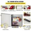 image:imageVEVOR PV Combiner Box 4 String Metal Solar Combiner Box with 15A Rated Current Fuse 63A Circuit Breaker Lightning Arrester Steel Case for OnOff Grid Solar Panel System IP65ABS Plastic