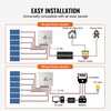 image:imageVEVOR PV Combiner Box 4 String Metal Solar Combiner Box with 15A Rated Current Fuse 63A Circuit Breaker Lightning Arrester Steel Case for OnOff Grid Solar Panel System IP65Metal