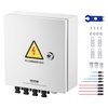 image:imageVEVOR PV Combiner Box 4 String Metal Solar Combiner Box with 15A Rated Current Fuse 63A Circuit Breaker Lightning Arrester Steel Case for OnOff Grid Solar Panel System IP65Metal