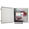 image:imageVEVOR PV Combiner Box 4 String Metal Solar Combiner Box with 15A Rated Current Fuse 63A Circuit Breaker Lightning Arrester Steel Case for OnOff Grid Solar Panel System IP65ABS Plastic