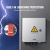 image:imageVEVOR PV Combiner Box 4 String Metal Solar Combiner Box with 15A Rated Current Fuse 63A Circuit Breaker Lightning Arrester Steel Case for OnOff Grid Solar Panel System IP65Metal