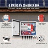 image:imageVEVOR PV Combiner Box 4 String Metal Solar Combiner Box with 15A Rated Current Fuse 63A Circuit Breaker Lightning Arrester Steel Case for OnOff Grid Solar Panel System IP65Metal