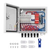 image:imageVEVOR PV Combiner Box 4 String Metal Solar Combiner Box with 15A Rated Current Fuse 63A Circuit Breaker Lightning Arrester Steel Case for OnOff Grid Solar Panel System IP65Metal