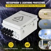 image:imageVEVOR PV Combiner Box 4 String Metal Solar Combiner Box with 15A Rated Current Fuse 63A Circuit Breaker Lightning Arrester Steel Case for OnOff Grid Solar Panel System IP65ABS Plastic