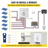 image:imageVEVOR PV Combiner Box 4 String Metal Solar Combiner Box with 15A Rated Current Fuse 63A Circuit Breaker Lightning Arrester Steel Case for OnOff Grid Solar Panel System IP65ABS Plastic