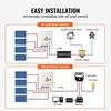 image:imageVEVOR PV Combiner Box 4 String Metal Solar Combiner Box with 15A Rated Current Fuse 63A Circuit Breaker Lightning Arrester Steel Case for OnOff Grid Solar Panel System IP65Metal