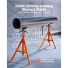 image:imageVEVOR Pipe Stand 2500LBS Heavy Duty Pipe Stands 27252 Height Adjustable V Head Pipe Stand 45 Steel Folding Portable Stand for 12 in to 12 in Pipes Supporting