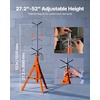 image:imageVEVOR Pipe Stand 2500LBS Heavy Duty Pipe Stands 27252 Height Adjustable V Head Pipe Stand 45 Steel Folding Portable Stand for 12 in to 12 in Pipes Supporting