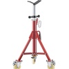 image:imageVEVOR Pipe Stand with Casters V Head Pipe Stand with Adjustable Height 331563 Inch 2500LBS Load Capacity Folding Portable Pipe Stands for 18 to 12 Inch Pipe Supporting