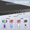 image:imageVEVOR Portable Laptop Screen Extender 14 FHD 1080P IPS Dual Extended Monitor for 1317 Laptop Swivel Portable Monitor USBCUSBAMini HDMI Port Compatible with MacWinsAndroidSwitchPS514 Triple Screen Extender
