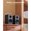 image:imageVEVOR Powered Bookshelf Speakers 25W x 2 Active Studio Monitor Speaker with 55 Inch Woofer BluetoothRCACoaxialOpticalUSBSubwoofer Connection Wooden Enclosure for Record Player Turntable PC525 Inch