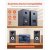 image:imageVEVOR Powered Bookshelf Speakers 25W x 2 Active Studio Monitor Speaker with 55 Inch Woofer BluetoothRCACoaxialOpticalUSBSubwoofer Connection Wooden Enclosure for Record Player Turntable PC55 Inch