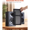 image:imageVEVOR Powered Bookshelf Speakers 25W x 2 Active Studio Monitor Speaker with 55 Inch Woofer BluetoothRCACoaxialOpticalUSBSubwoofer Connection Wooden Enclosure for Record Player Turntable PC525 Inch