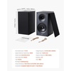 image:imageVEVOR Powered Bookshelf Speakers 25W x 2 Active Studio Monitor Speaker with 55 Inch Woofer BluetoothRCACoaxialOpticalUSBSubwoofer Connection Wooden Enclosure for Record Player Turntable PC525 Inch