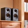 image:imageVEVOR Powered Bookshelf Speakers 25W x 2 Active Studio Monitor Speaker with 55 Inch Woofer BluetoothRCACoaxialOpticalUSBSubwoofer Connection Wooden Enclosure for Record Player Turntable PC525 Inch