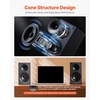 image:imageVEVOR Powered Bookshelf Speakers 25W x 2 Active Studio Monitor Speaker with 55 Inch Woofer BluetoothRCACoaxialOpticalUSBSubwoofer Connection Wooden Enclosure for Record Player Turntable PC525 Inch