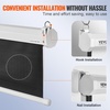 image:imageVEVOR Projector Screen 100 inch Manual Pull Down Projector Screen 169 4K 1080 HD Projector Screen AutoLocking Portable Projection Screen Projector Screen for Family Home Office TheaterTL100SA