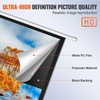 image:imageVEVOR Projector Screen 100 inch Manual Pull Down Projector Screen 169 4K 1080 HD Projector Screen AutoLocking Portable Projection Screen Projector Screen for Family Home Office TheaterTLES120