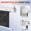 image:imageVEVOR Projector Screen 100 inch Manual Pull Down Projector Screen 169 4K 1080 HD Projector Screen AutoLocking Portable Projection Screen Projector Screen for Family Home Office TheaterTLES100