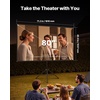 image:imageVEVOR Projector Screen with Stand 60 Inch 160 Wide Angle Indoor Outdoor Projection Screen 169 4K HD Wrinkleless Portable Tripod Screens with Carry Bag for Movie Home Theater Office PresentationTS80H